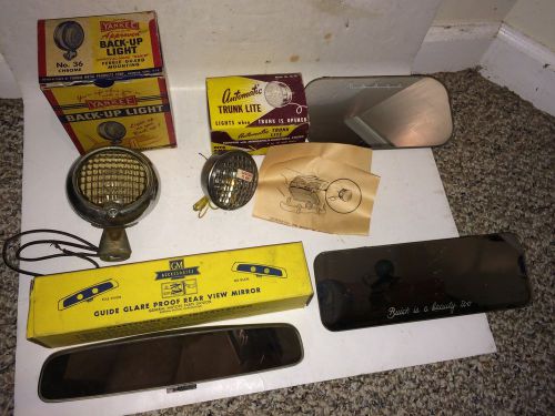 Vintage 40&#039;s/50&#039;s dodge,buick,gm vanity mirror mirrors,lights - back up,trunk