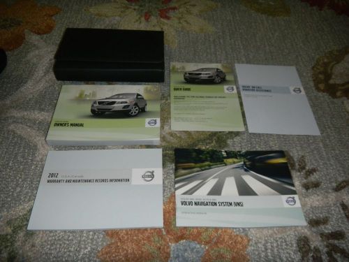 2012 volvo xc60 with navigation owners manual set + free shipping