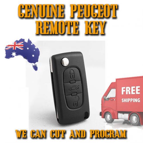 Genuine peugeot 408 brand new remote key -2011 style ke - we can cut and program