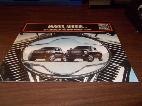 2007 ford 105th anniversary harely-davidson f-series large sales brochure