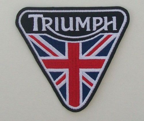 Triumph motorcycles 3.25 inch union jack patent plate patch