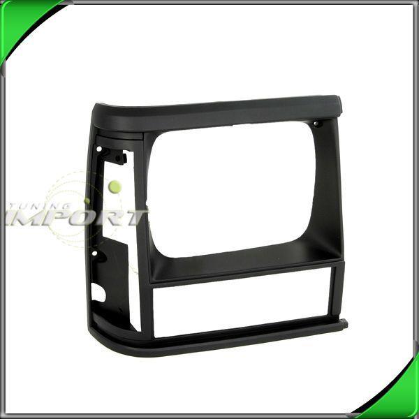 91-96 cherokee xj rh passenger head light lamp chrome frame bracket bezel shell