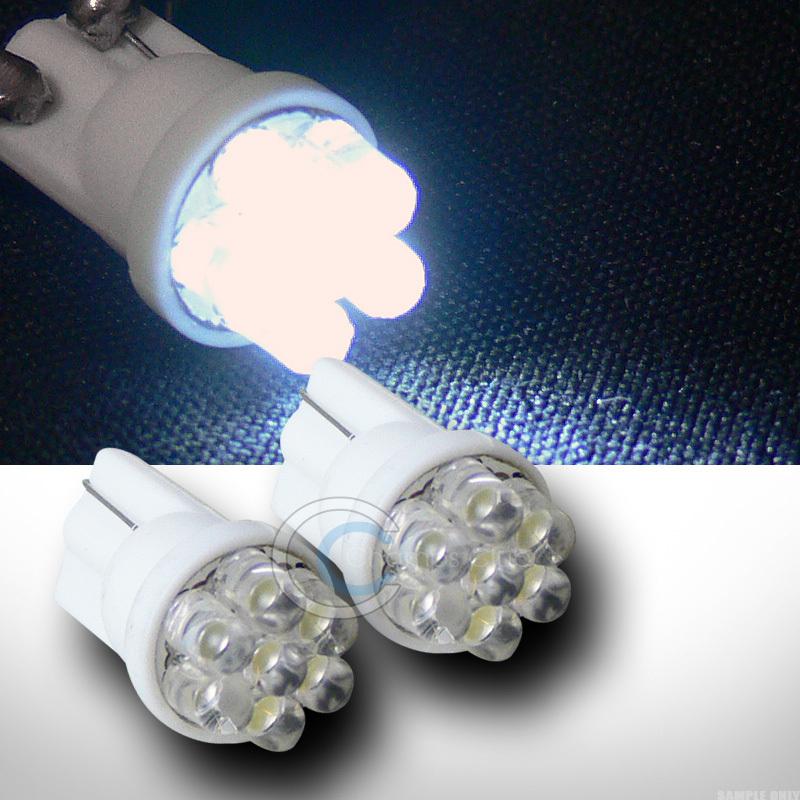2x super white t10 wedge 7x led car light lamp bulb 2450 2652 2921 2825 w5w pair