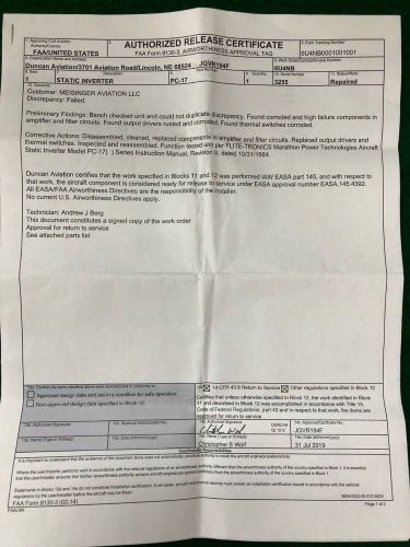 Flite-Tronics PC-17 600VA Static Inverter PC-17, US $299.00, image 2