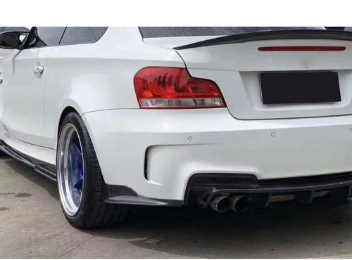 2x Carbon Fiber Rear Diffuser Side Cover Trim For BWM M 1 Series 2011 2012 2013, US $192.93, image 2
