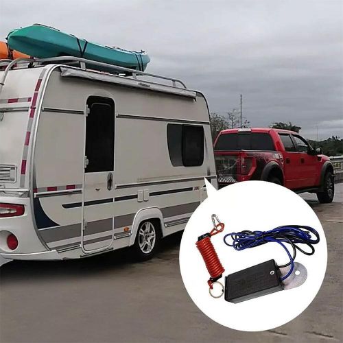 Trailer Breakaway Switch 4Ft Trailer Break Control kit Electric Brake Switch Red, US $, image 3