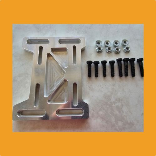 Minibike heavy duty t6 billet cnc motor mount plate 212cc made in usa - smb