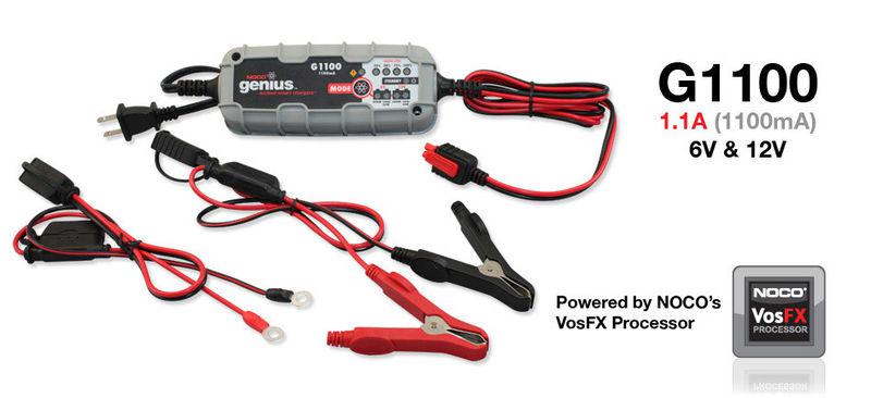 Noco genius g1100 trickel battery charger. 1.1 a.