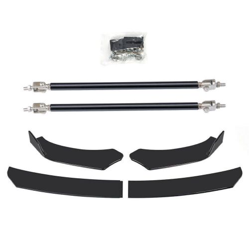 For Dodge Magnum 2005-2008 Black Front Bumper Lip Splitter Spoiler 2XStrut Rods, US $68.98, image 6