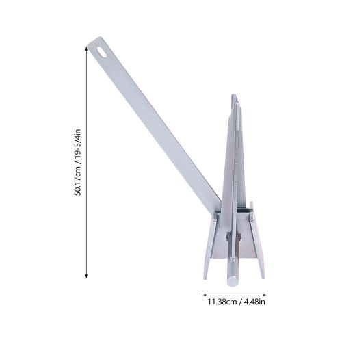 13Lbs Ship Anchor Kit Steel Heavy Duty Fluke Style Boat Anchor With 100ft Rope, US $100.02, image 2