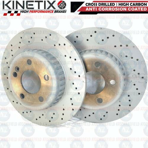 FOR MERCEDES C200 DRILLED FRONT REAR BRAKE DISCS MINTEX PADS WIRES 305mm 300mm, US $, image 2