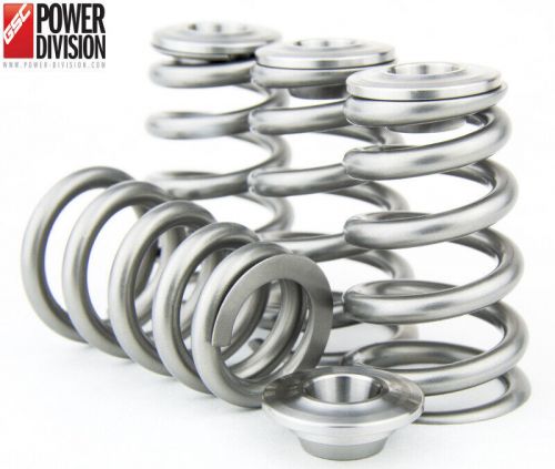 Gsc power-division conical valve springs w/ti retainers fits toyota 3sgte 3s-gte