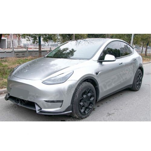 Fits 20-24 Tesla Model Y Front Lip Carbon Fiber Painted Spoiler Bumper Splitter, US $138.99, image 7
