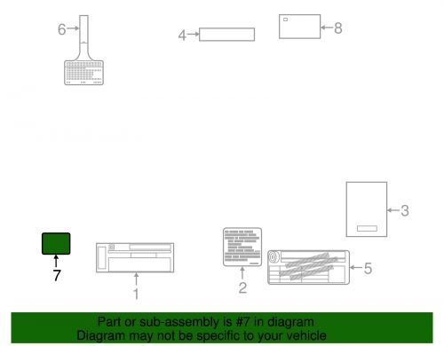 Genuine GM Air Conditioning Refrigerant and Fan Blade Warning Label 39137713, US $35.15, image 2