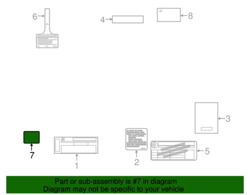 Genuine GM Air Conditioning Refrigerant and Fan Blade Warning Label 39137713, US $35.15, image 3