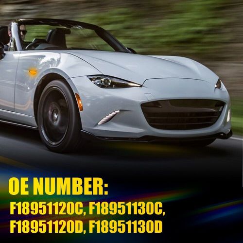Smoked Lens Amber Front LED Side Marker Lights Lamps For Mazda MX5 Miata/RX8, US $17.99, image 2