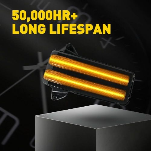 Smoke LED Side View Mirror Turn Signal Light For 2020-2024 Chevrolet Silverado K, US $59.99, image 2