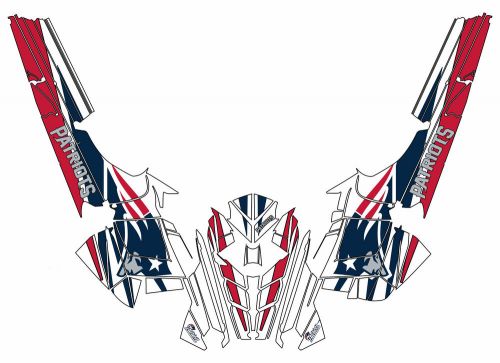 Graphic kit vinyl wrap decals tunnel 2010+15 polaris rush pro-rmk patriots