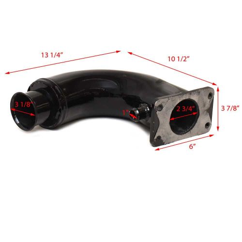 Boat Exhaust Elbow Riser | 3 1/8 Inch Cast Aluminum Black, US $502.00, image 2