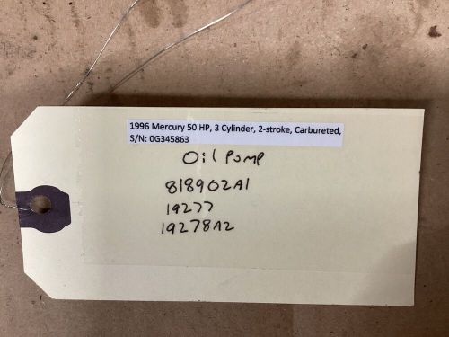 Mercury Mariner 30 40 50 60 HP Outboard Oil Injection Pump 818902A1, US $64.99, image 2