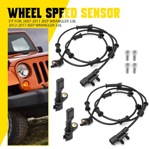 4 Front Pack Rear LH RH Wheel ABS Speed Sensor For Set 2007-2016 Jeep Wrangler, US $32.99, image 11