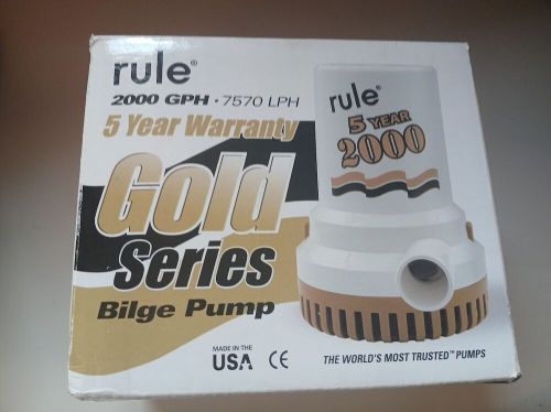 Rule 09 Gold Series 2000 GPH High Capacity 12V Bilge Pump / Rule #09 12v Pump, US $149.95, image 4