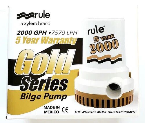 Rule 09 Gold Series 2000 GPH High Capacity 12V Bilge Pump / Rule #09 12v Pump, US $149.95, image 5