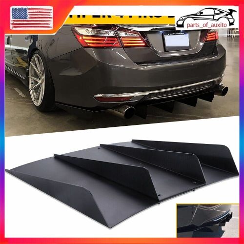 For Subaru WRX STI Rear Diffuser Bumper Fins 4 Spoiler Lower Lip Wing Splitter R, US $35.99, image 12