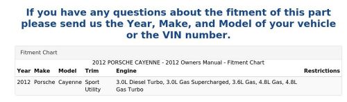 2012 PORSCHE CAYENNE - 2012 Owners Manual, US $79.99, image 4