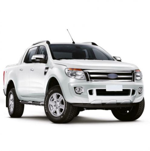 Led headlight drl day running light black housing 2pcs for ford ranger 2012-2015