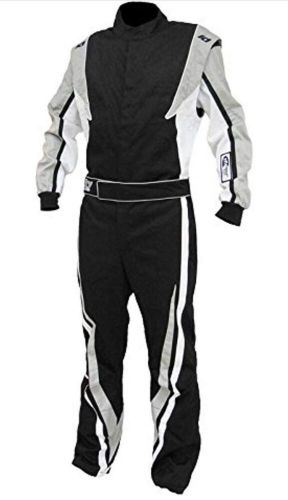 K1 SFI 3.2a/1 Victory Auto Racing Suit (Black/White/Grey, Med/Large), US $189.99, image 3