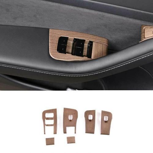 For Tesla Model 3 Y 2017-2023 Pear Wood Grain Window Lift Lock Switch Panel Trim, US $51.85, image 7