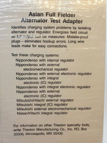 Thexton Asian Full Fielder Alternator Test Adapter #402, US $25.49, image 3