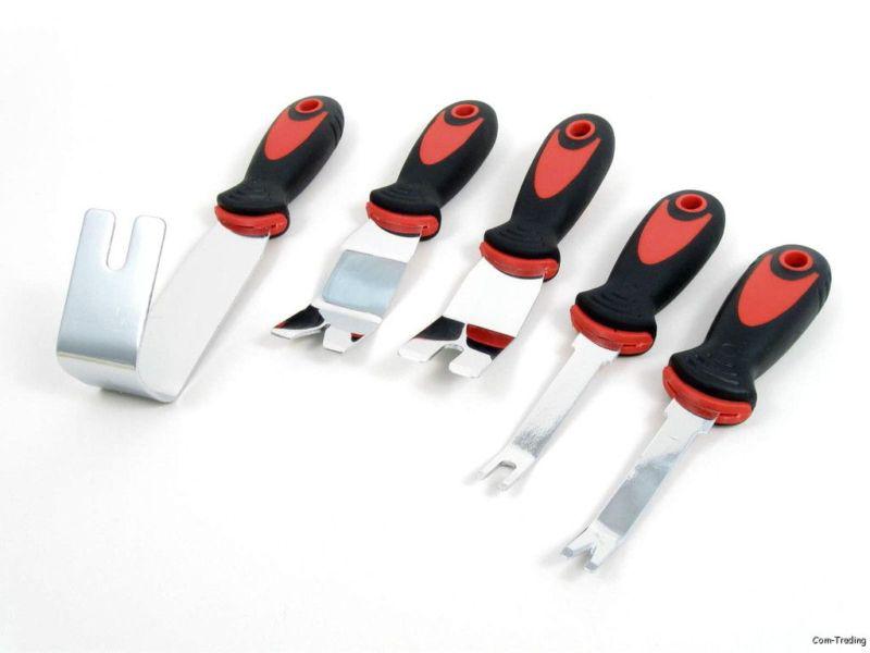5-pc pro stainless steel auto door panel removal tool set trim window upholstery