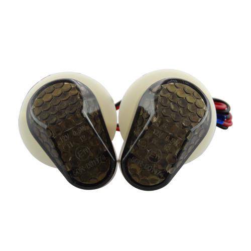  black smoke flush mount 15 led turn signal light blinker for yamaha motorcycle
