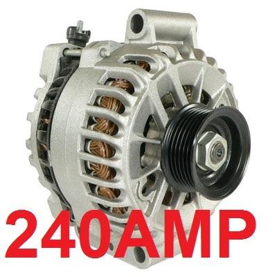 240 high amp new shelby alternator generator ford mustang gt500 5.4l 2007 2008 