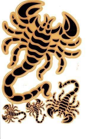 Gp_sta50 scorpion sticker decal motorcycle car bike racing tattoo motocross