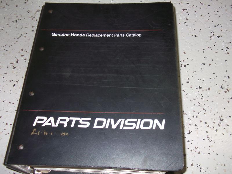 1986 1987 1988 1989 honda accord 3d 4d parts catalog service shop manual oem