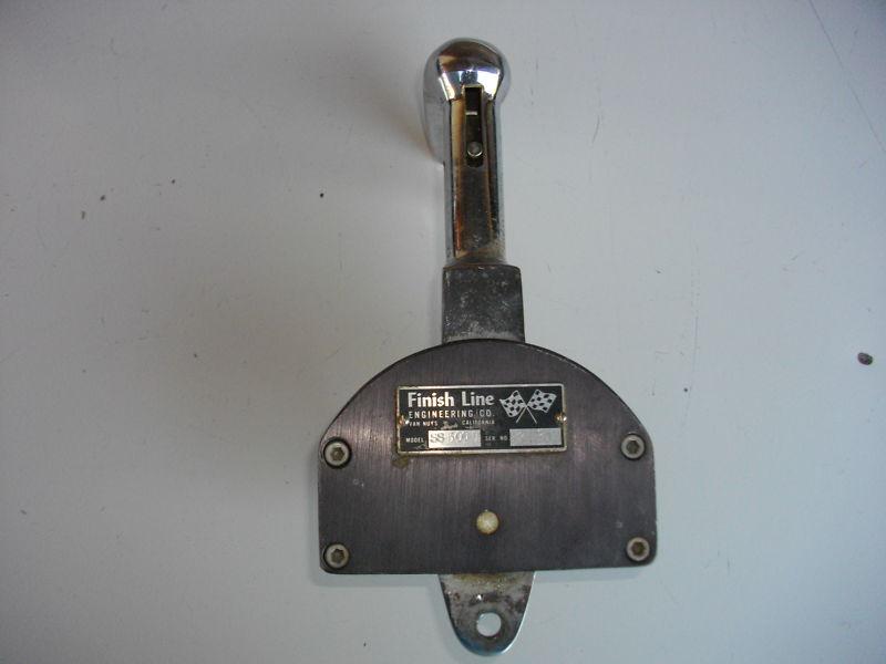 Vintage finish line cavitation plate override handle v-drive flatbottom boat