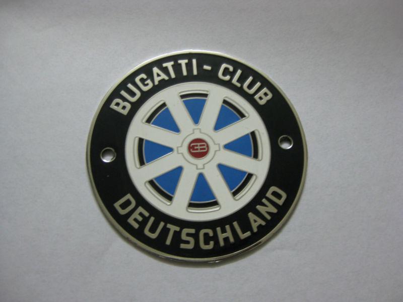 Car badge - bugati club deutschland grill badge emblem logos metal car grill bad