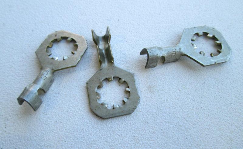 1/4" terminals tin plated 14-16 ga locking type wiring radio speaker gps 12