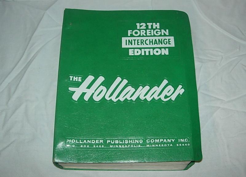 Hollander 12th foreign interchange edition 1989