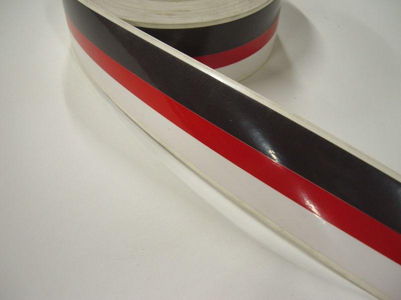White red brown pinstripe pin stripe hull tape graphic vinyl four winns boat