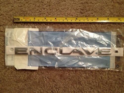 Brand new genuine oem rear "enclave" emblem for 2008-2013 buick enclave