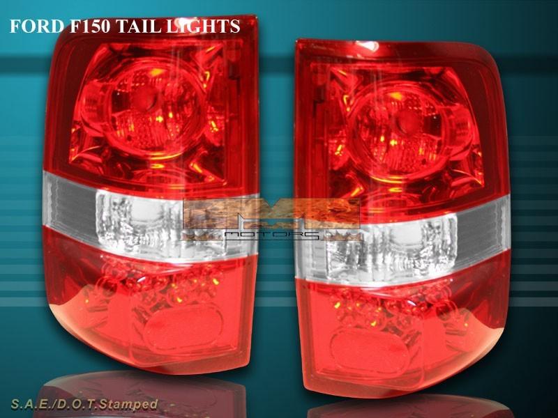 2004-2008 ford f-150 red tail lights brand new brake lamps king ranch lariat