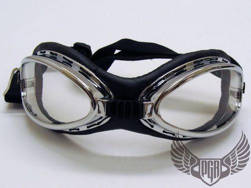 MOTORCYCLE BIKER CHOPPERCRUISER HELMET AVIATOR PILOT GOGGLE CHROME, US $4.99, image 7