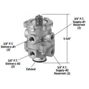 New!!!!!!!! bendix e-6 dual brake valve!!!!!!!!