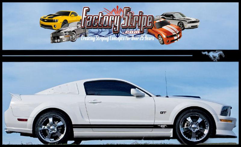 FORD MUSTANG PONY ROCKER PANEL SIDE DECALS FACTORY STRIPE 2005-2013, US $29.00, image 4