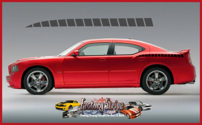 Dodge charger rear quarter divided line spears decals factory stripe 2006 2010
