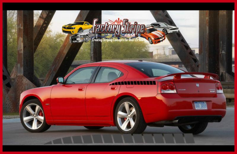 DODGE CHARGER REAR QUARTER DIVIDED LINE SPEARS DECALS FACTORY STRIPE 2006 2010, US $24.00, image 2